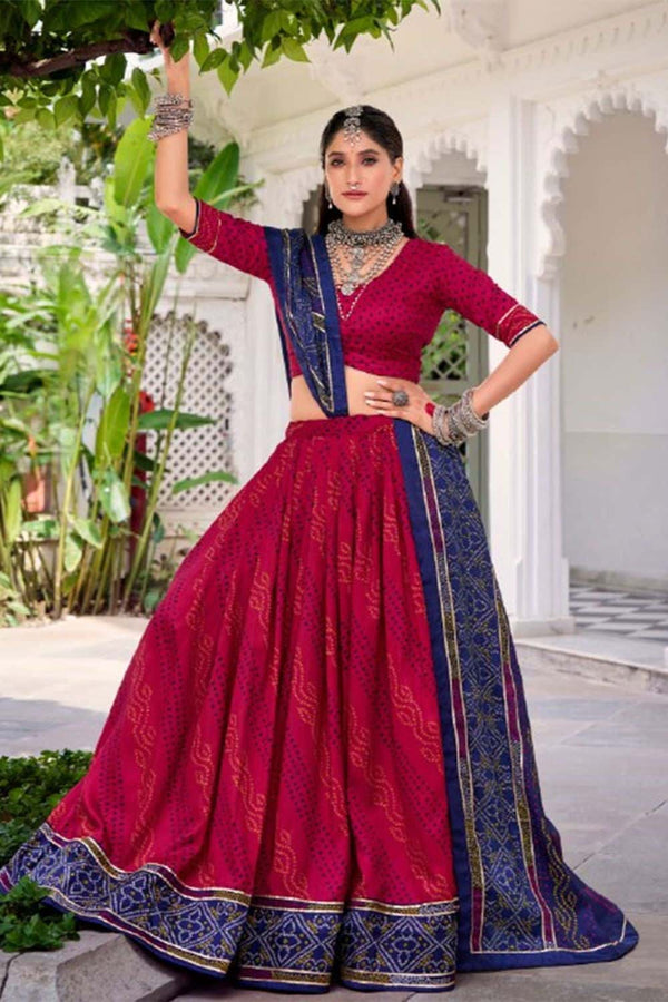 Pink Tussar Silk Sangeet Lehenga Choli  SFROY552403
