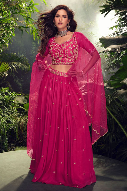 Pink Silk Lehenga Choli - SFYS143802R