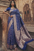 Blue Art Silk Sarees - SFAST21601
