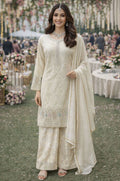 Ivory Georgette Salwar Kameez - SFSA566402R