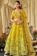 Yellow Silk Lehenga Choli - SFSJDN37010