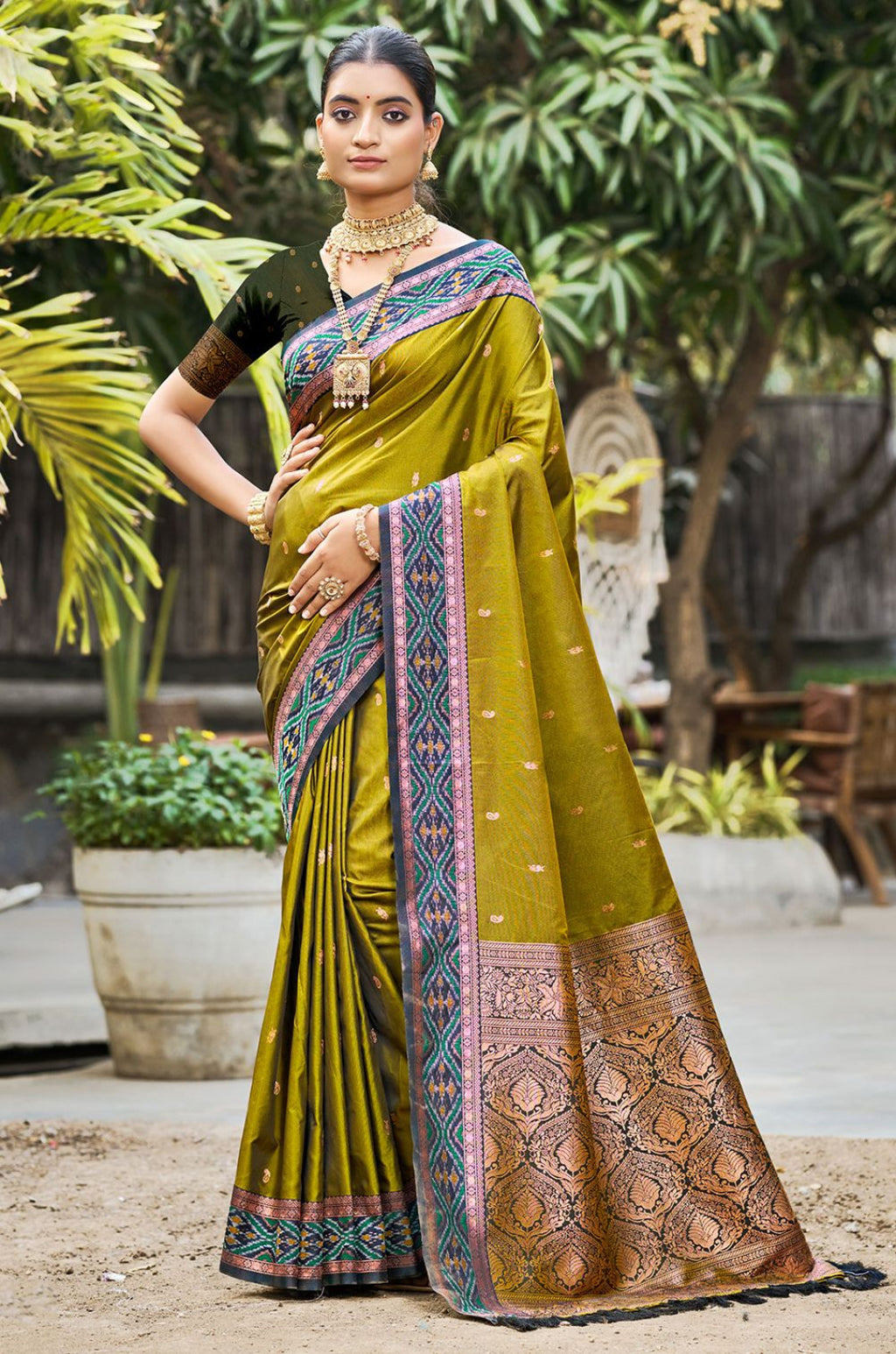 Green Silk Sarees - SFSGM124404