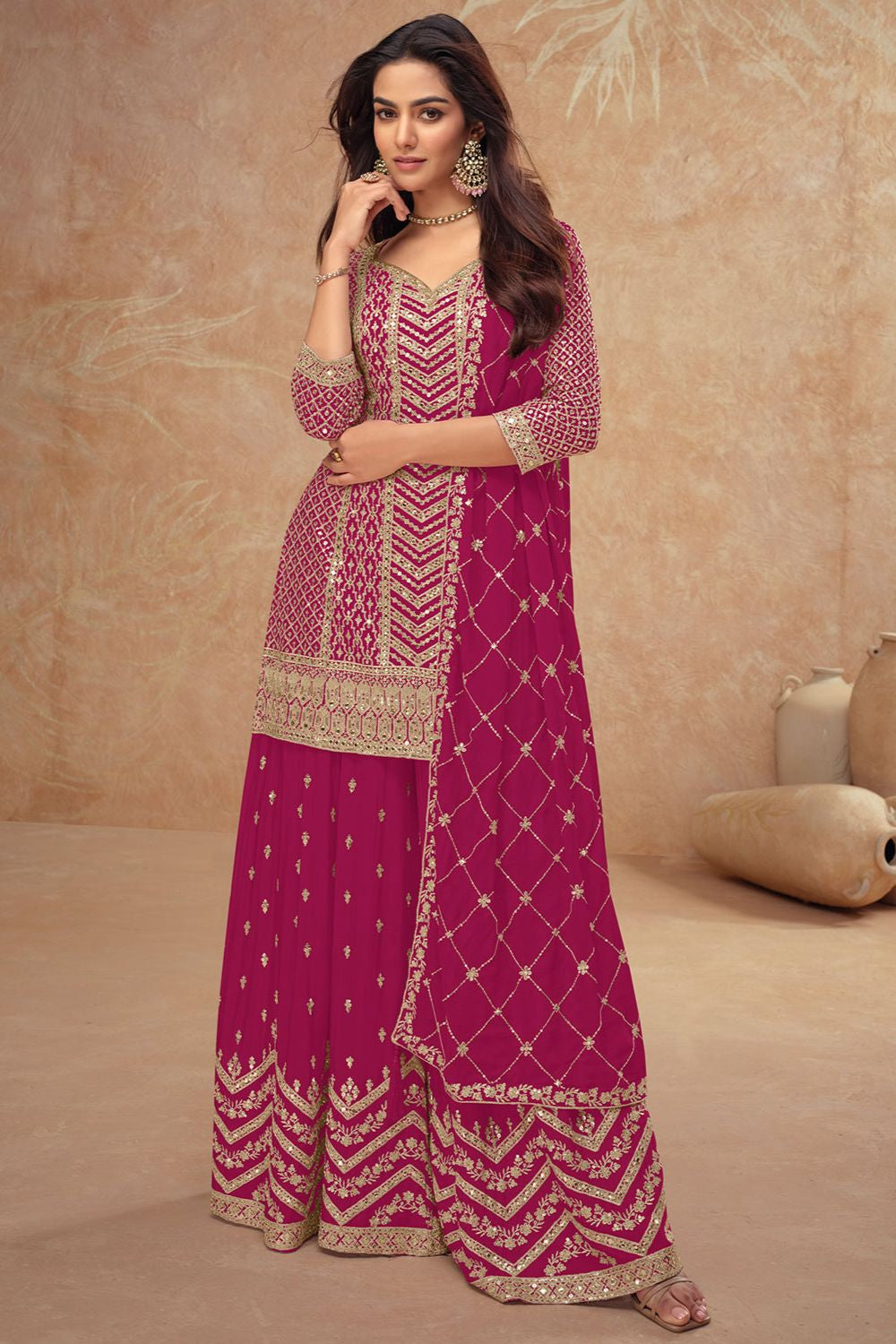Magenta Other Salwar Kameez - SFSMT50102R