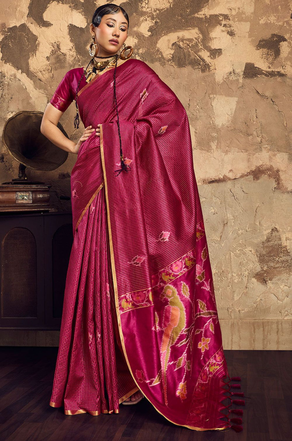 Magenta Silk Sarees - SFSJDN44203