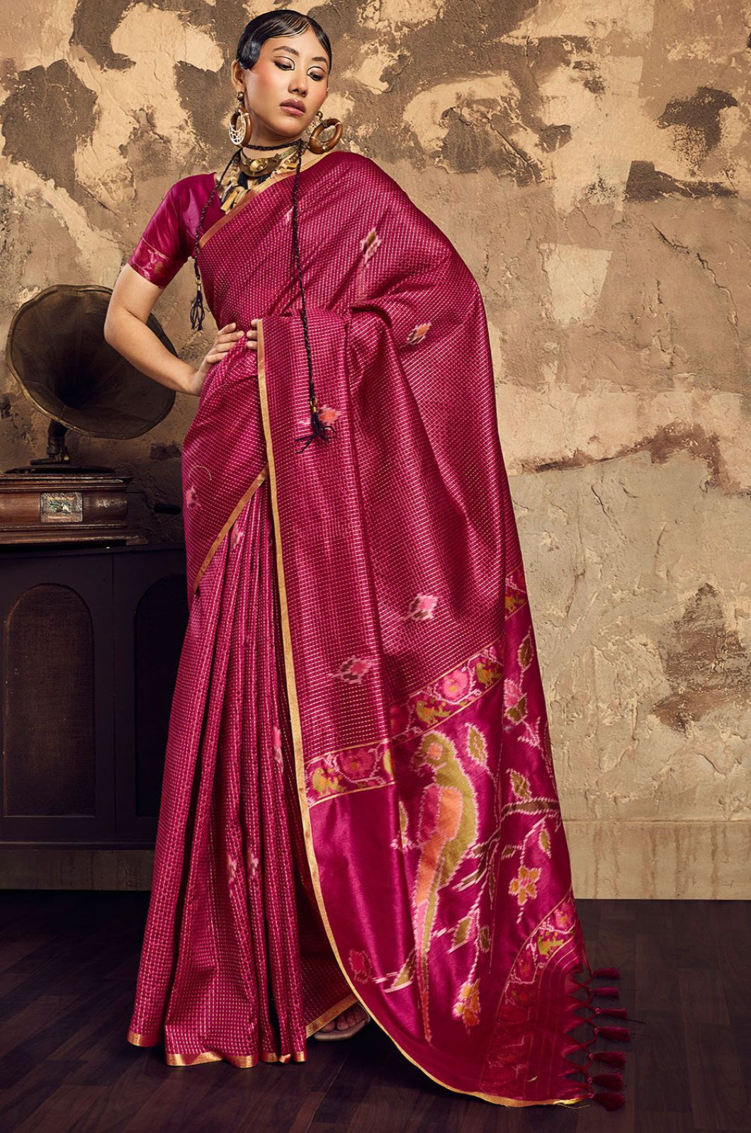 Magenta Silk Sarees - SFSJDN44203