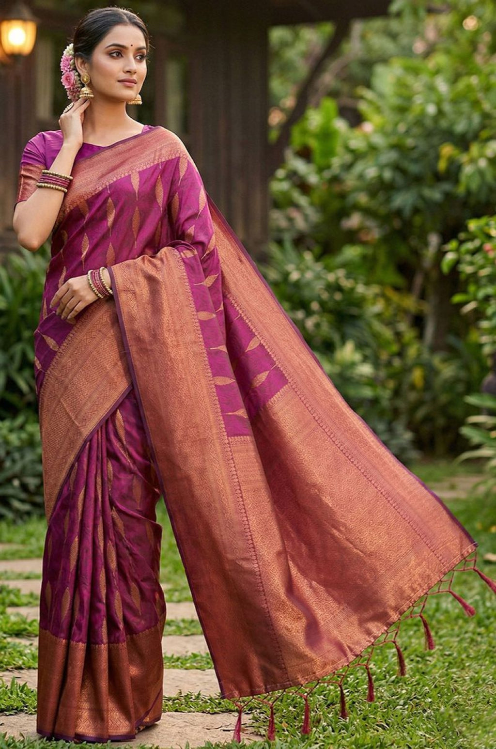 Magenta Silk Sarees - SFAST20602