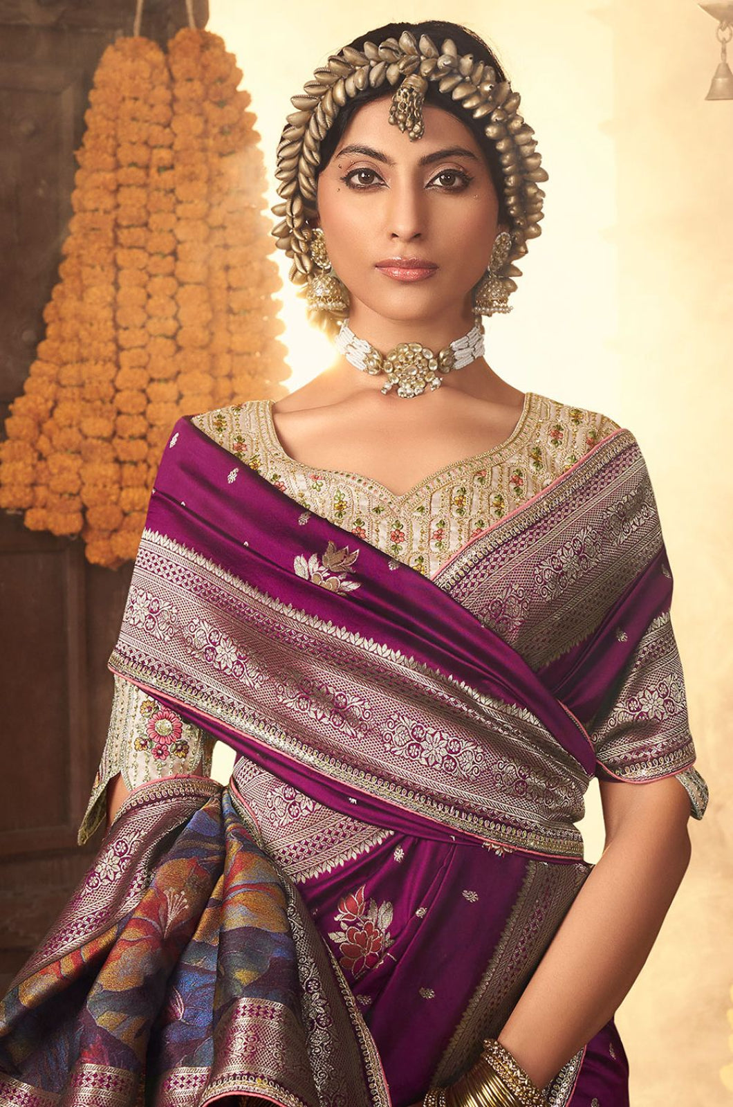 Magenta Silk Sarees - SFSMT57903