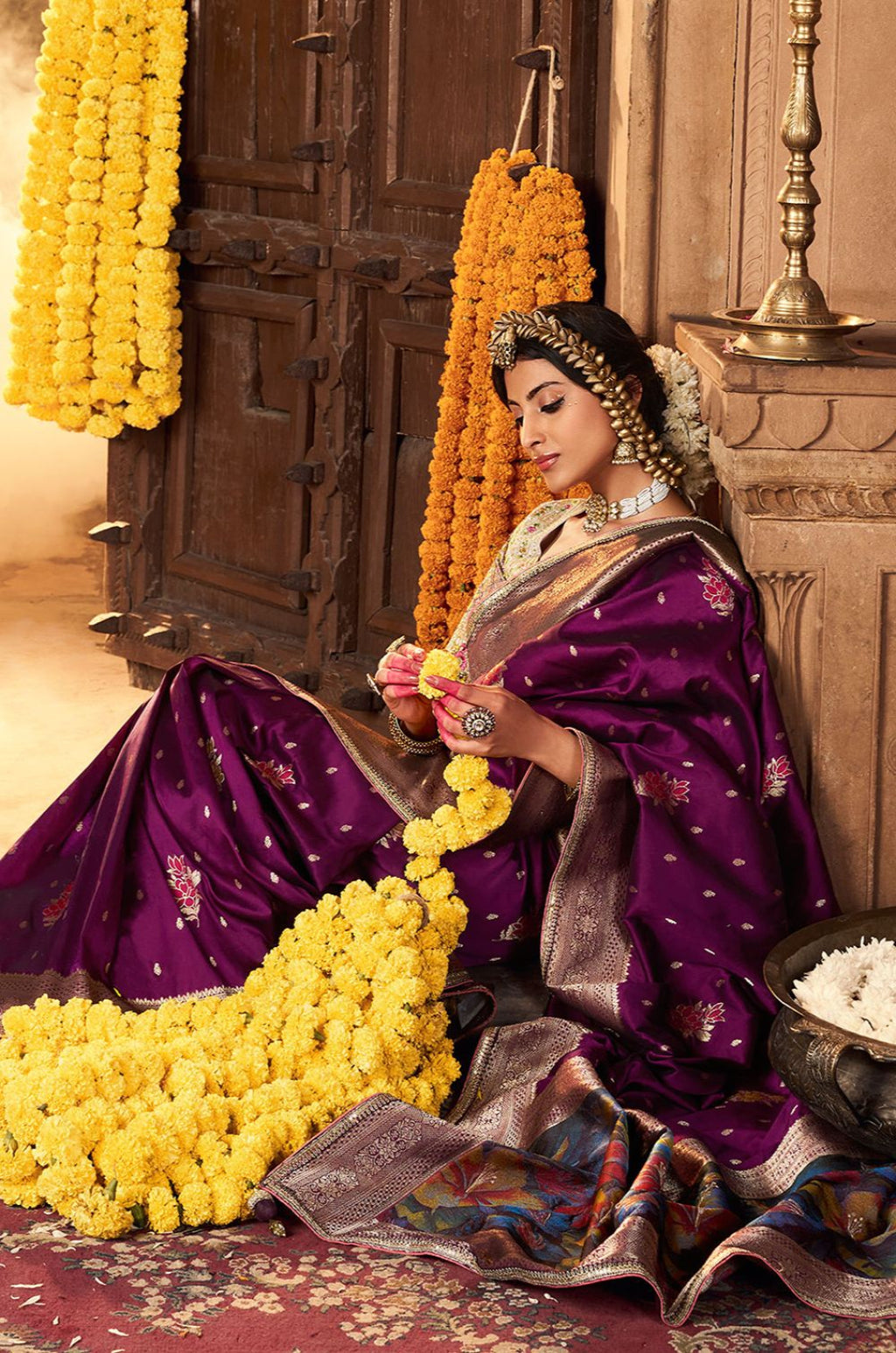 Magenta Silk Sarees - SFSMT57903