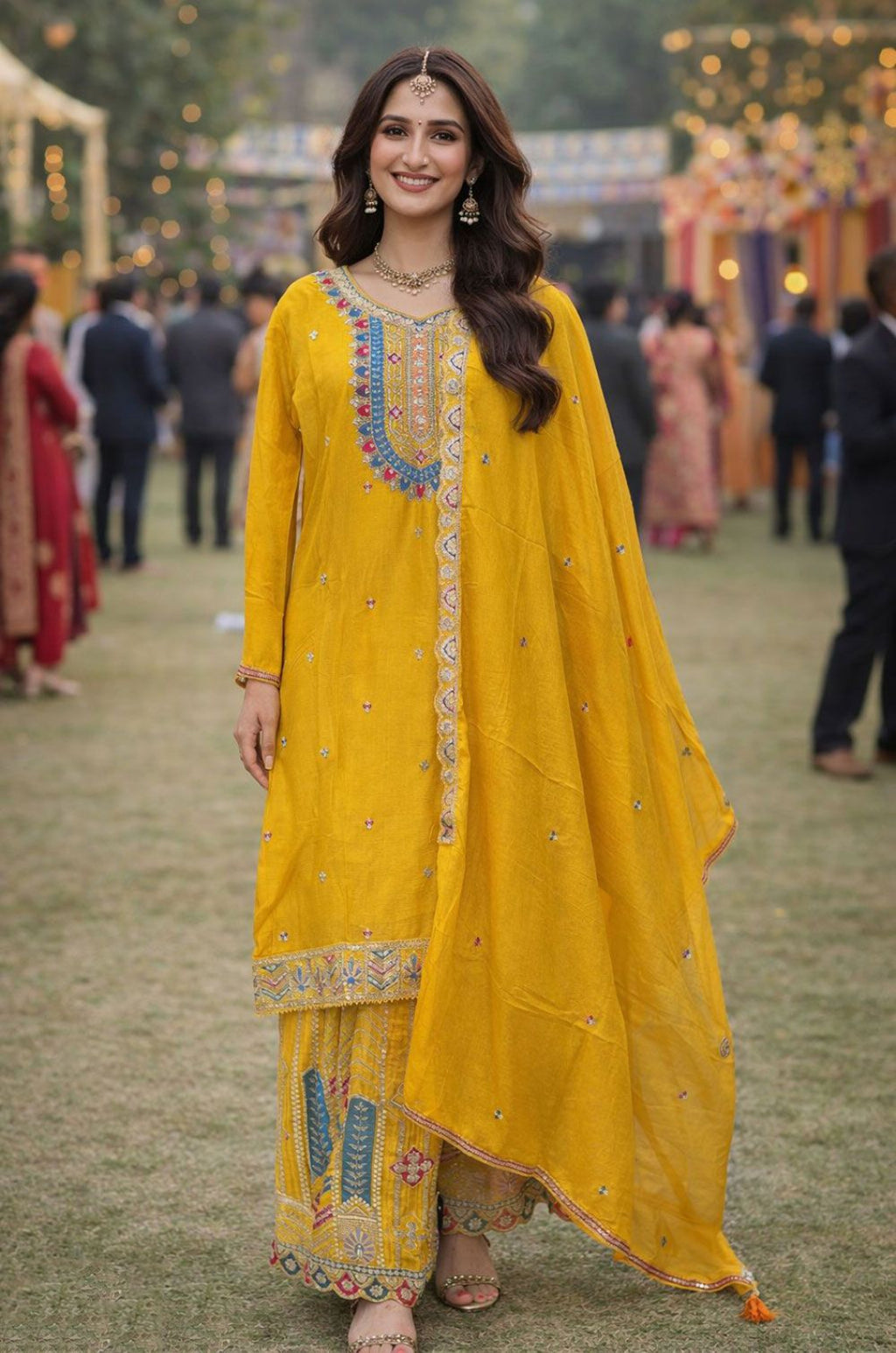 Yellow Other Salwar Kameez - SFSA563601R