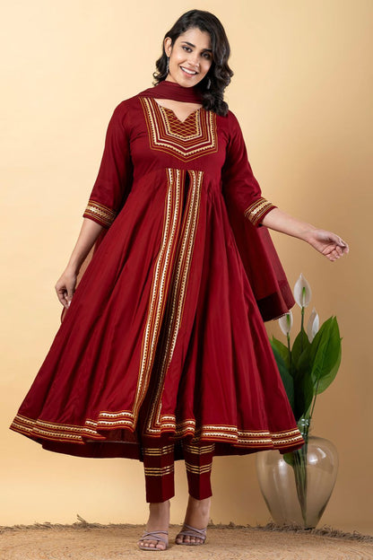 Maroon Rayon Plus Size Indian Sangeet Salwar Kameez  SFSBR1101R