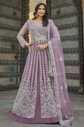 Purple Net Salwar Kameez - SFSA500702