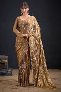 Green Satin Sarees - SFSA571804