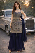 Blue Georgette Salwar Kameez - SFSA562202R