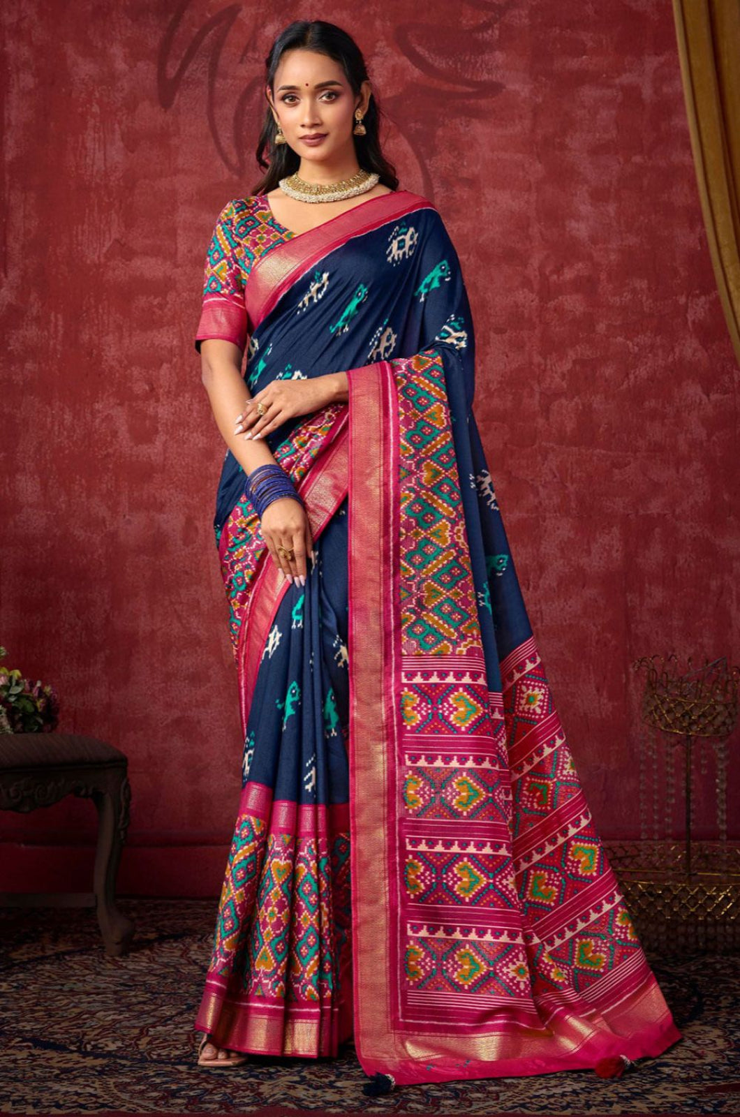 Blue Patola Sarees - SFSA574706