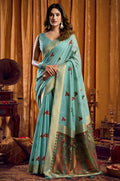 Blue Cotton Sarees - SFSA574603