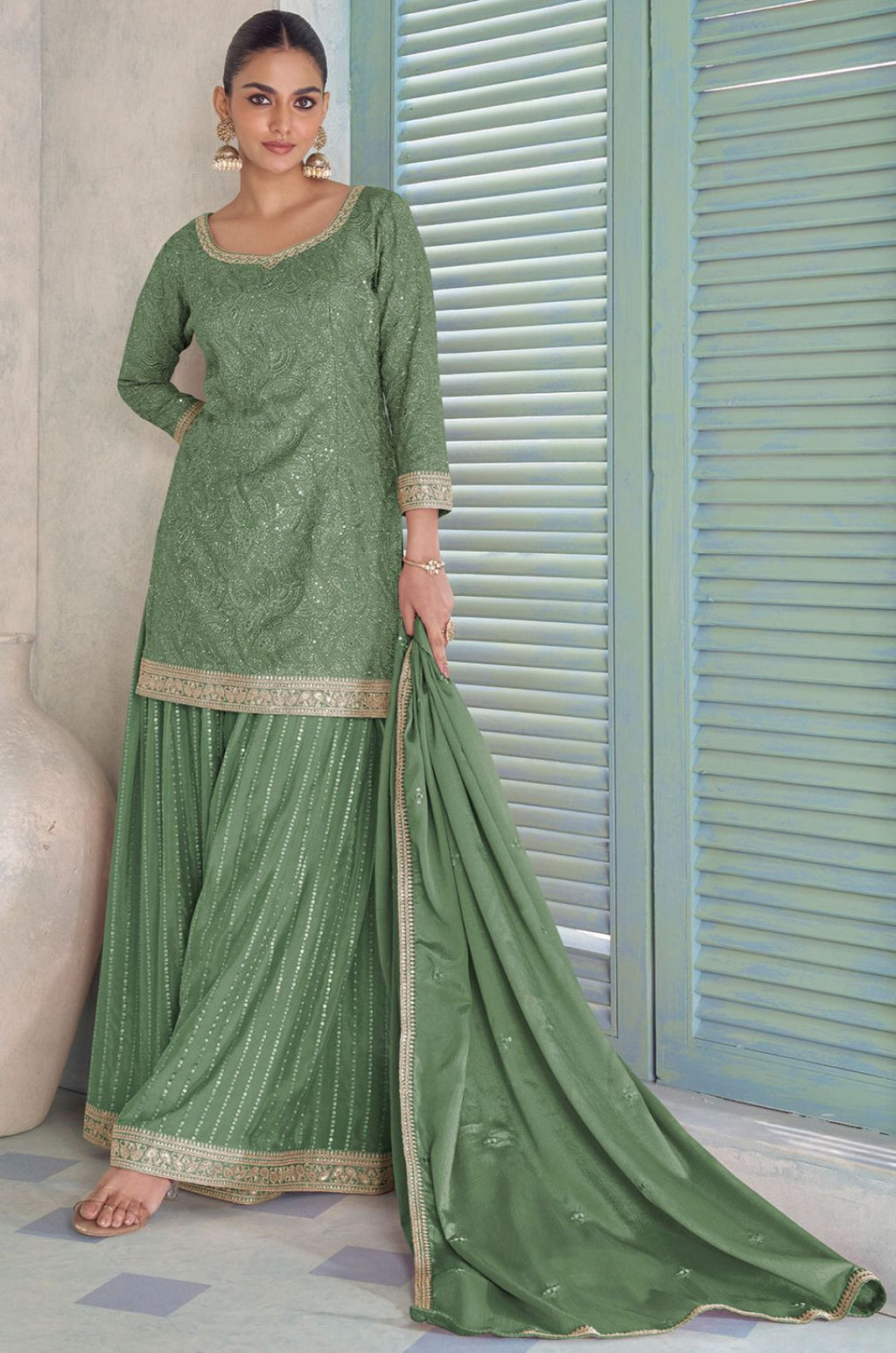 Green Other Salwar Kameez - SFYS173202R