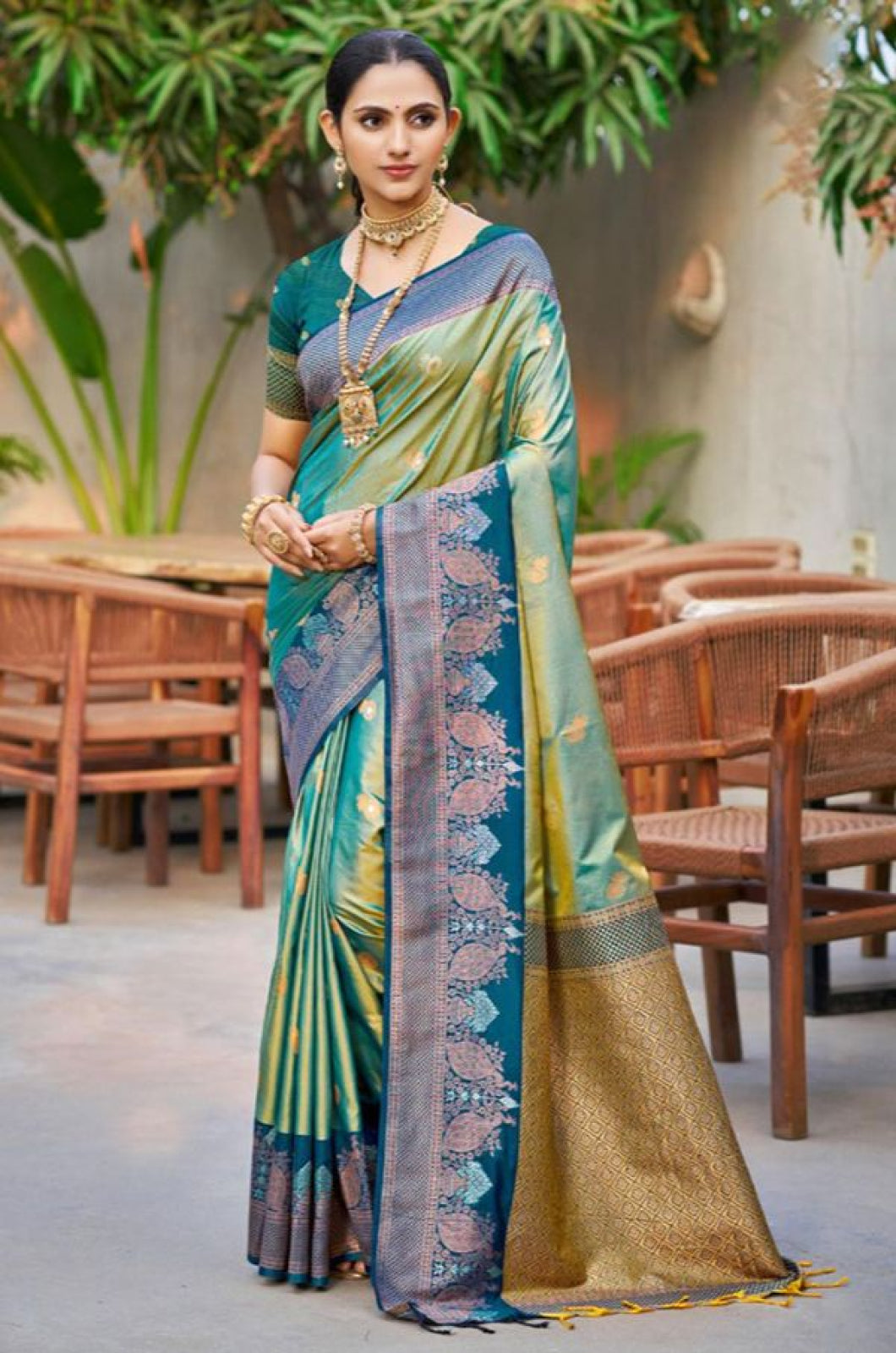 Green Silk Sarees - SFSGM124308