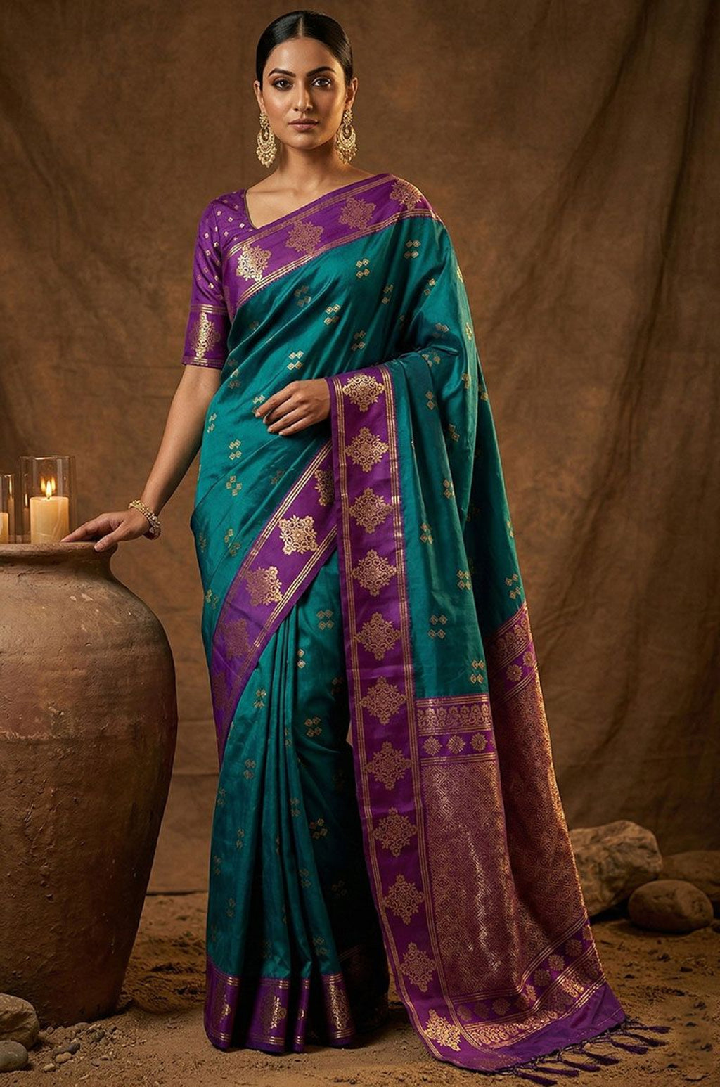 Firozi Silk Sarees - SFAST20802