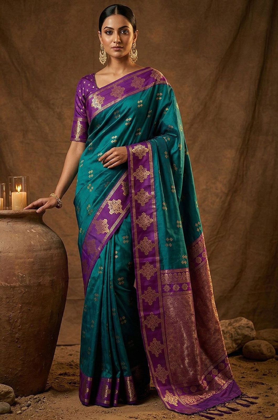 Firozi Silk Sarees - SFAST20802