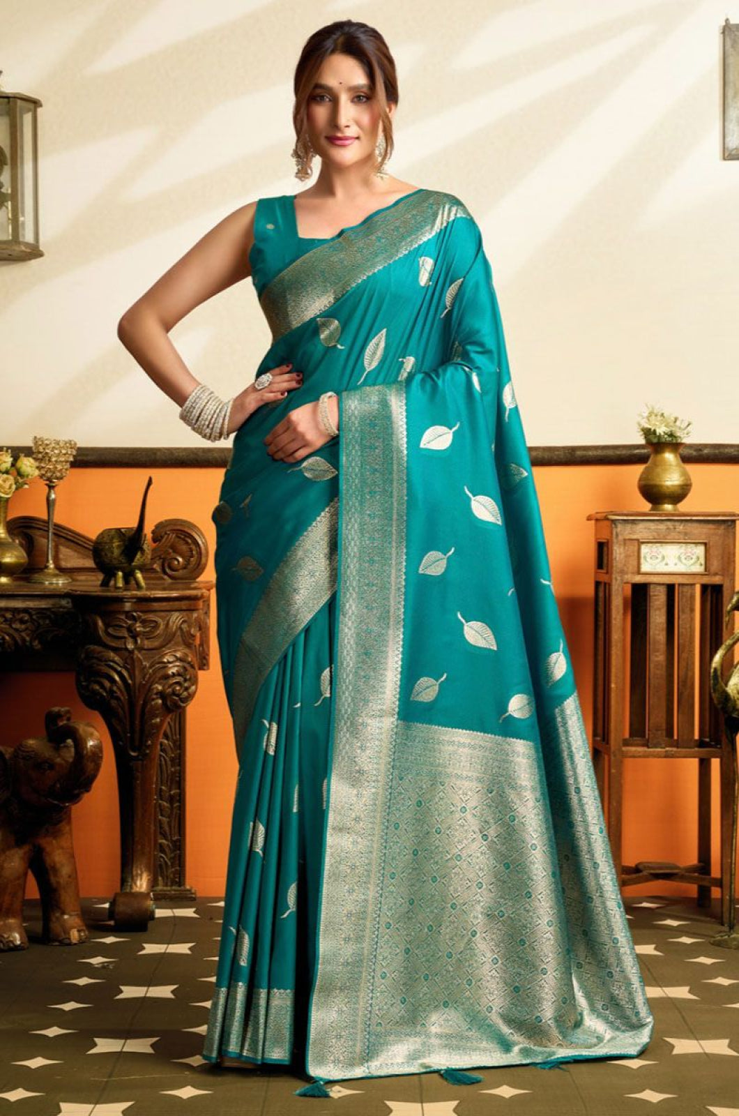 Green Silk Sarees - SFSA574503