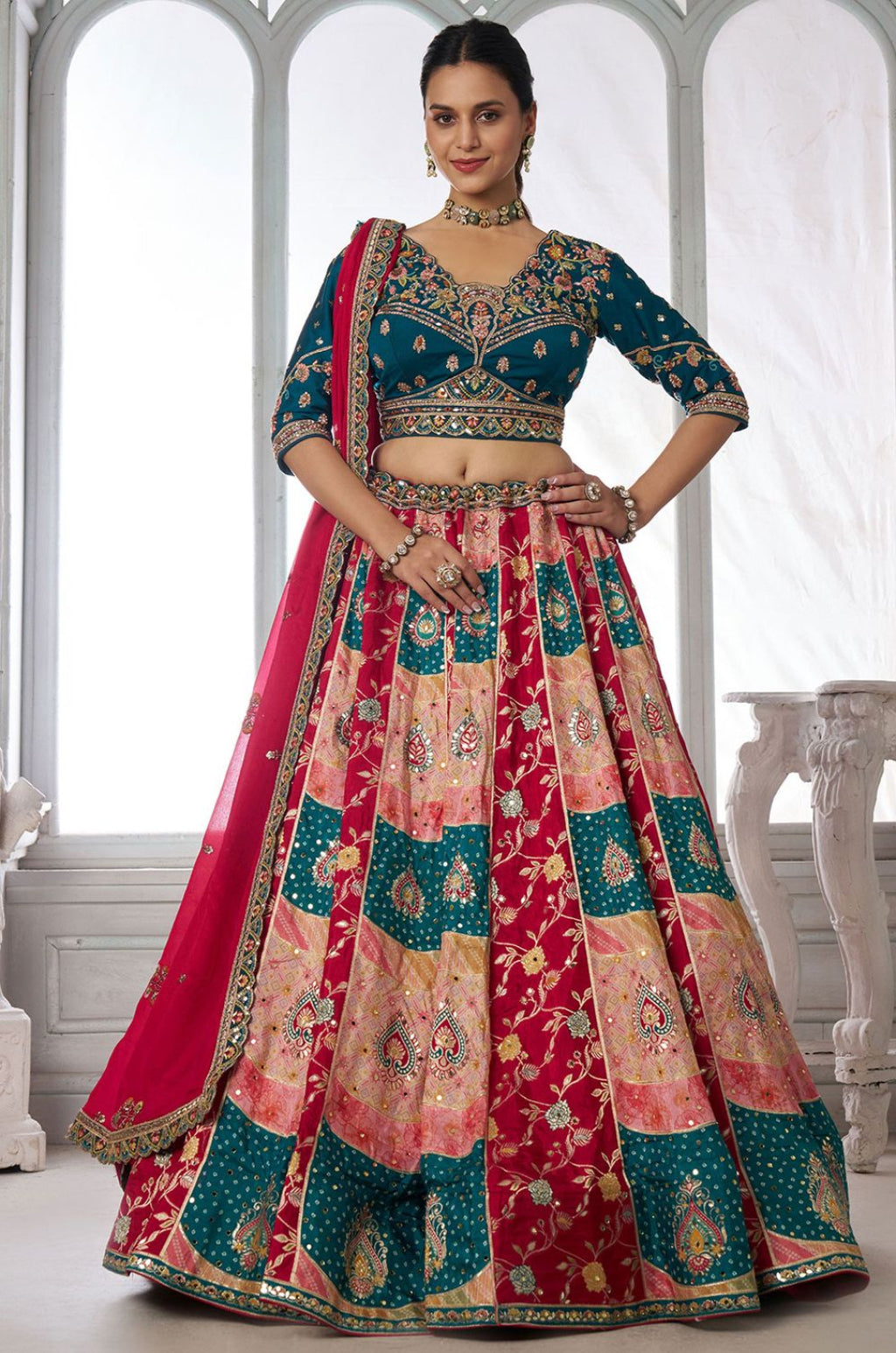 Peach Other Lehenga Choli - SFPRF280006