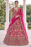 Rani Pink Silk Lehenga Choli - SFANJ3456
