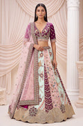 Pink Silk Lehenga Choli - SFANJ3445R