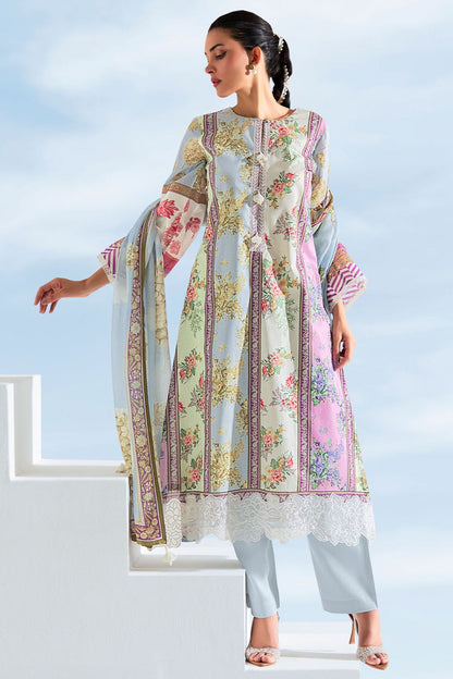 Grey Cotton  Plus Size Salwar Kameez  SFYS154703