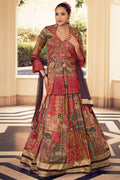 Magenta Silk Lehenga Choli  SFSMT45413R