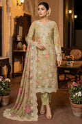 Yellow Chiffon Salwar Kameez - SFEDC26506