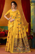 Yellow Cotton Sarees - SFSJDN46206