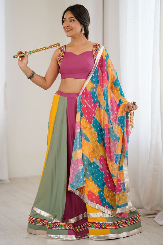Pink Rayon Navratri Chaniya Choli SFROY555101R