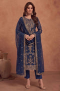 Blue Georgette Salwar Kameez - SFSA573301
