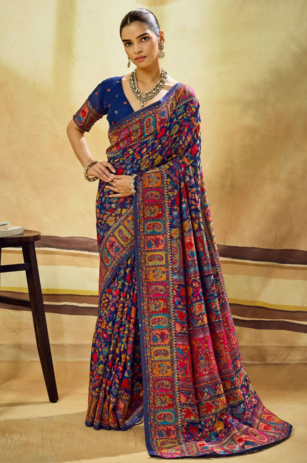 Blue Cotton Sarees - SFSJDN45503