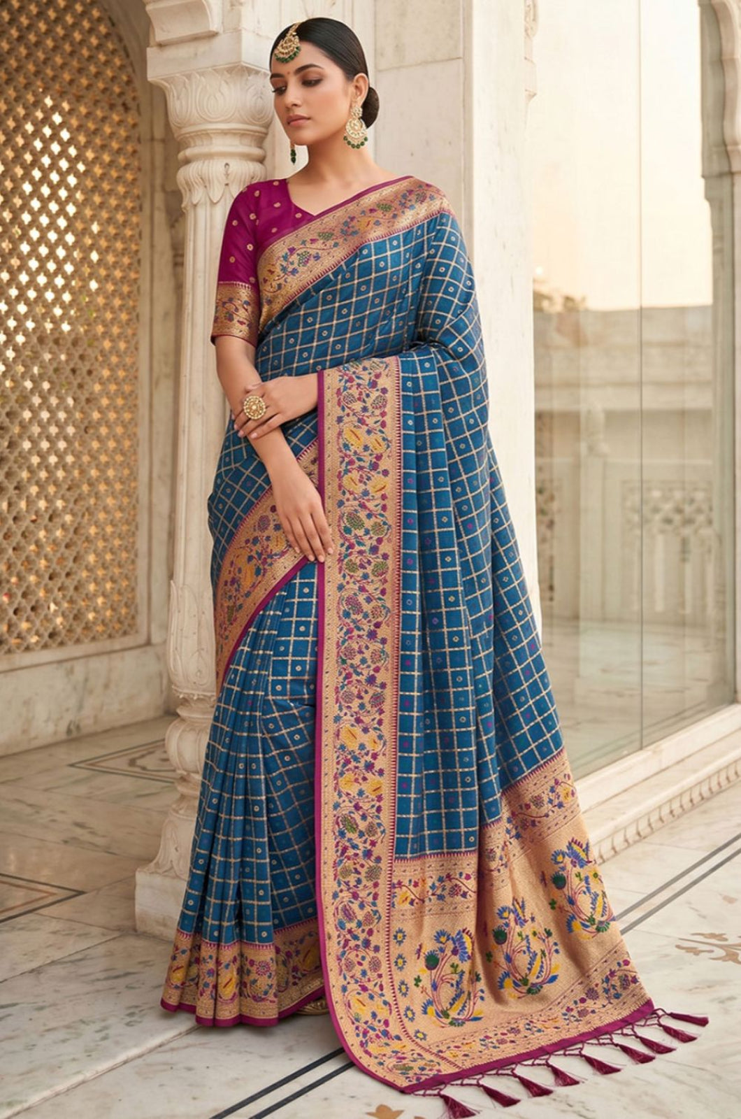 Blue Banarasi Sarees - SFPRF279603
