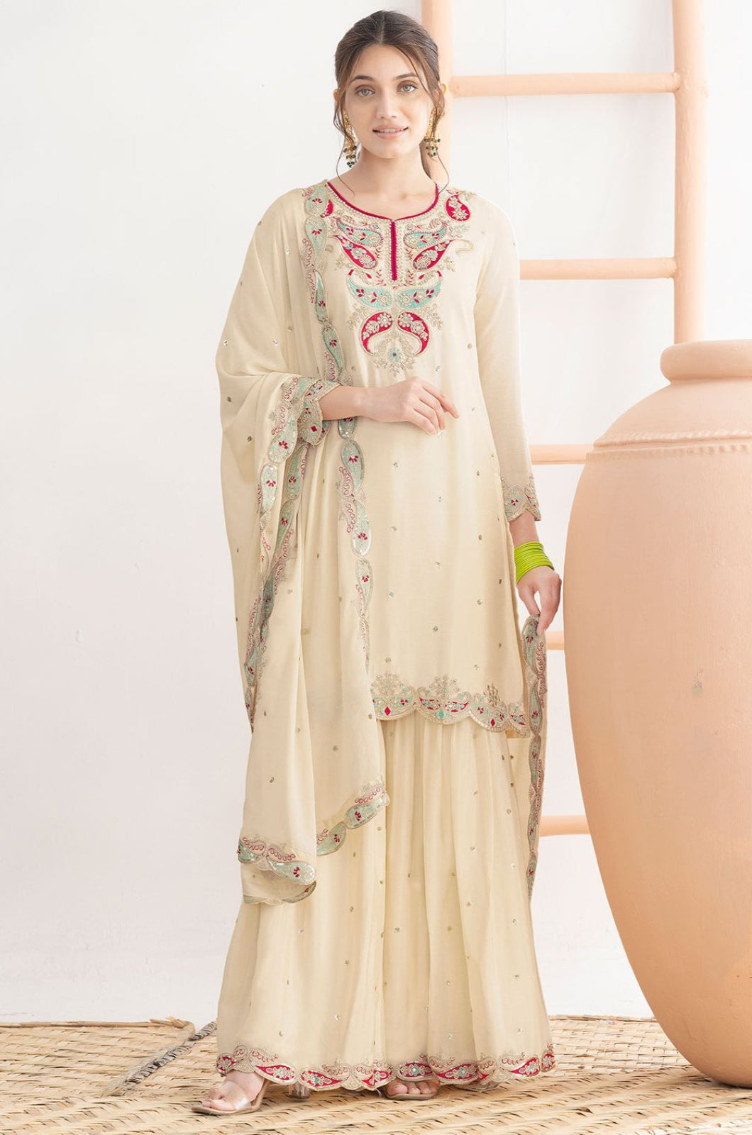Off White Other Salwar Kameez - SFSA561401R