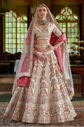 Off White Silk Lehenga Choli - SFSJDN38508