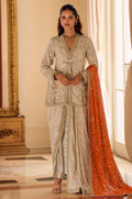Off White Georgette Salwar Kameez - SFSMT56902R