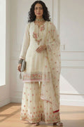 Off White Georgette Salwar Kameez - SFSA564301R