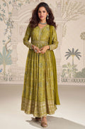 Green Silk Salwar Kameez - SFSA562103R