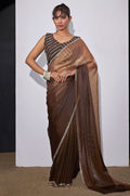 Brown Satin Sarees - SFSA572001