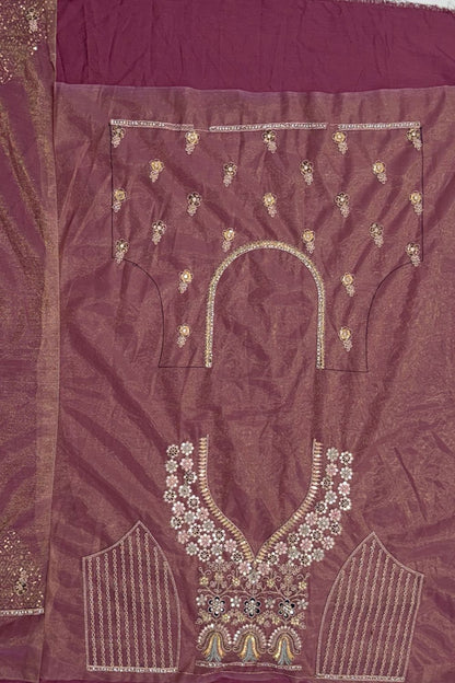 Pink Net Lehenga Choli - SFANJ3216