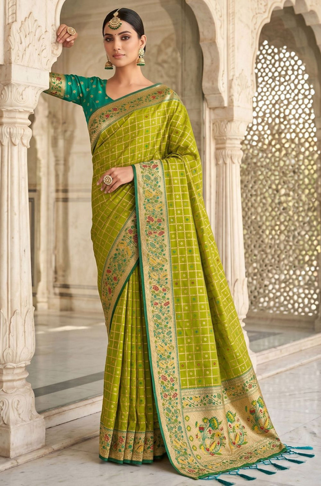 Green Banarasi Sarees - SFPRF279604