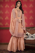 Peach Georgette Salwar Kameez - SFSA317503