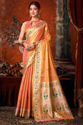 Peach Paithani Sarees - SFSA577805