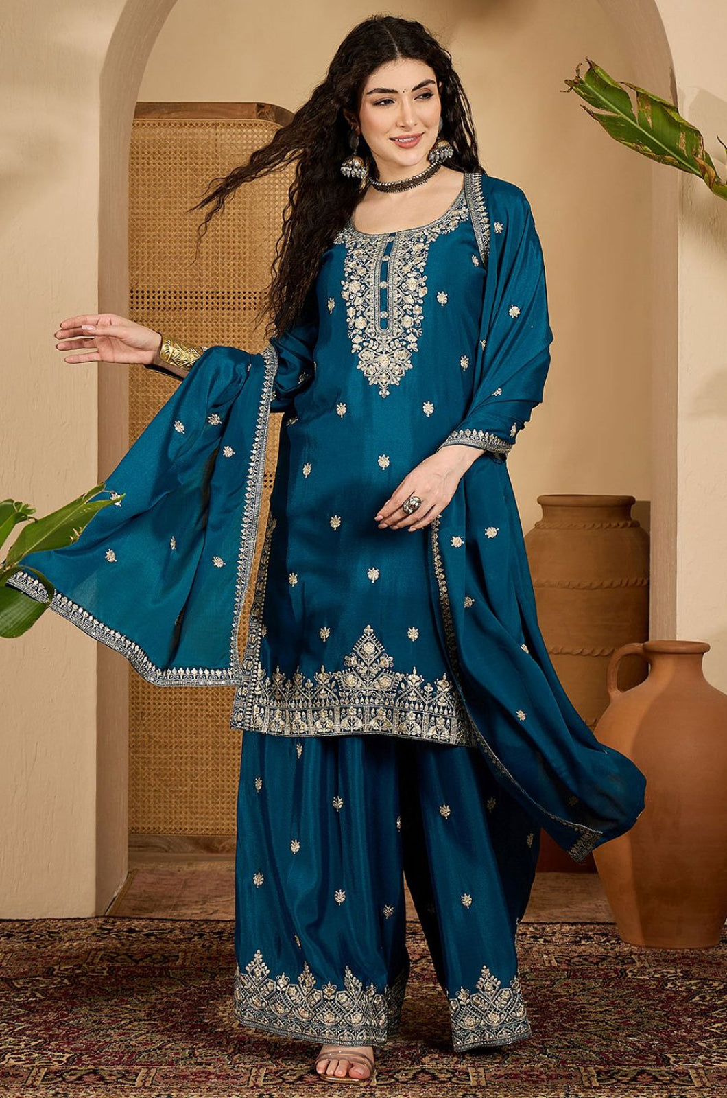 Blue Other Salwar Kameez - SFPRF279004R