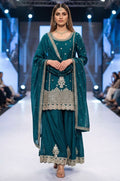Blue Silk Salwar Kameez - SFEDC26101