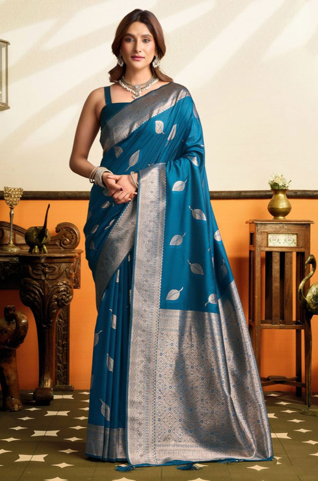 Blue Silk Sarees - SFSA574501