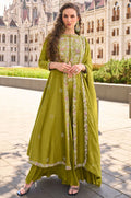 Green Silk Salwar Kameez - SFYS158102R