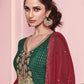 Plus Size Green Salwar Suit In Georgette SFYS68203